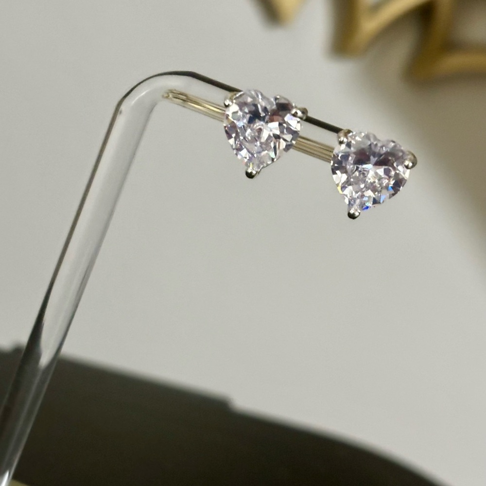 Swarovski heart earrings
